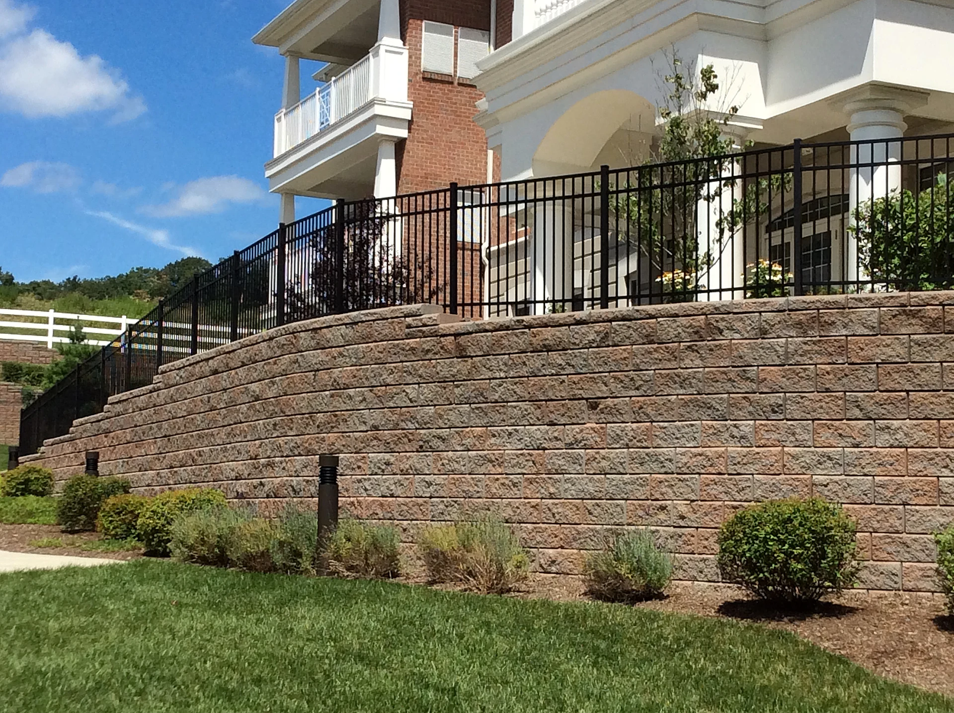 Granite Harbor aluminum fence installed
